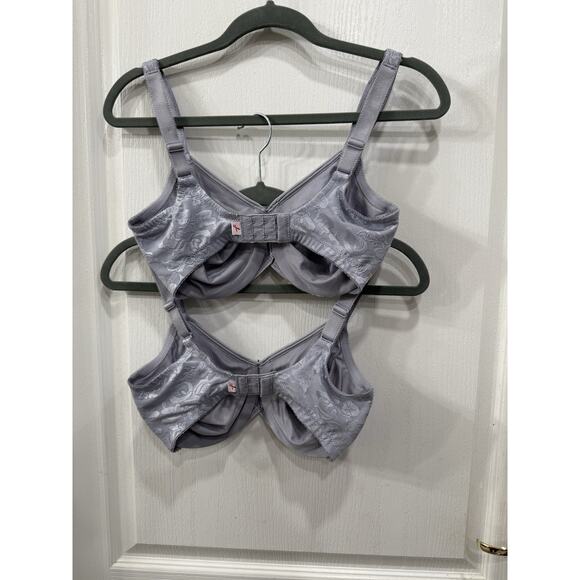 Lot of 5 Wacoal Full Figure/Coverage Unlined Underwire Bra 34DD Gray Beige Black - Picture 3 of 12